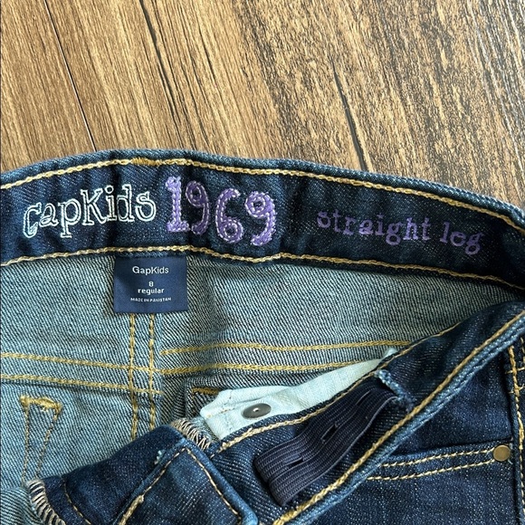 GAP Dark Blue Straight Leg Jeans - Picture 2 of 4